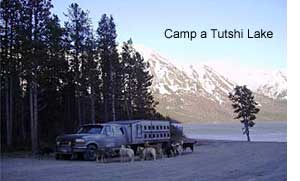Camp at Tutshi Lake
